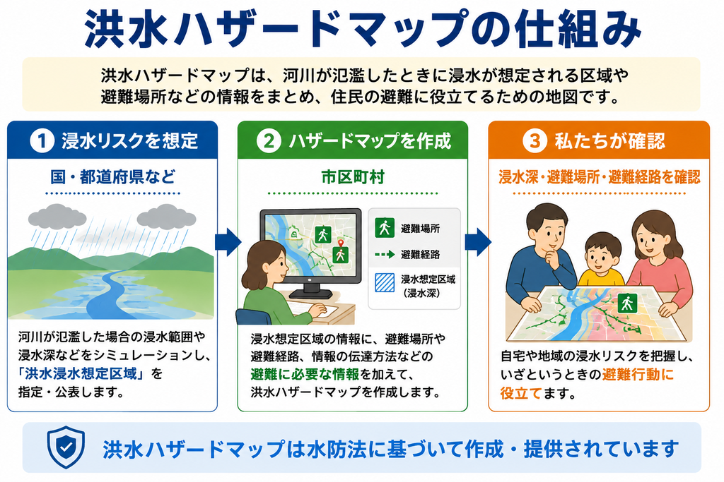 ハザードマップの仕組み