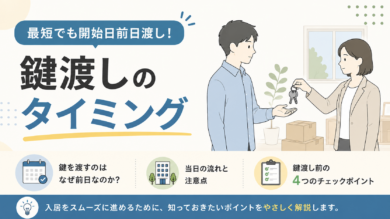 なぜ鍵は最短でも契約開始日前日渡しになるの？