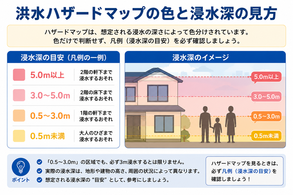 浸水深の見方