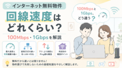 インターネット無料は遅い？100Mbps・1Gbpsの見方