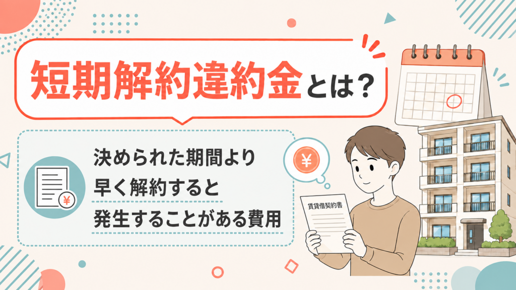 短期解約違約金とは？