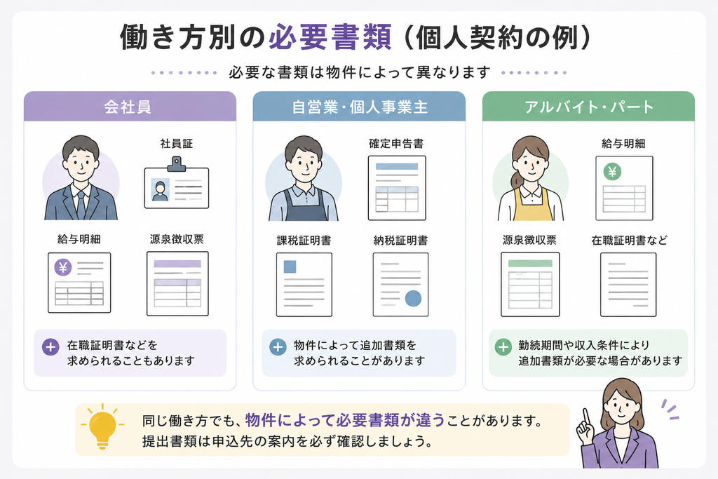 審査時必要書類