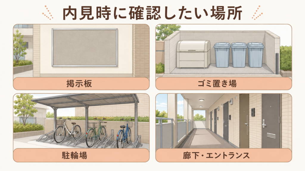 隣人や前の入居者について教えてもらえる?内見時に確認したい場所