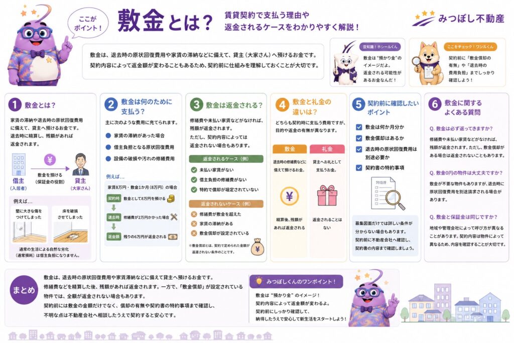 敷金とは?賃貸契約で支払う理由や返金されるケースについて解説のトップ画像
