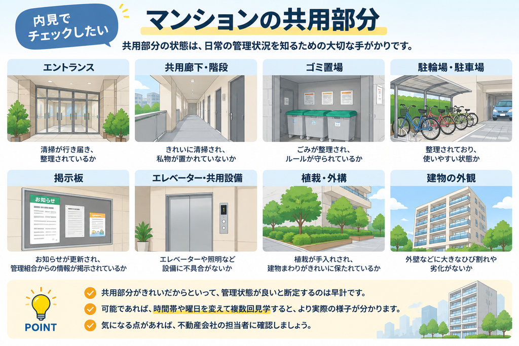 中古マンションの管理状態はどこを見る?購入前の確認ポイント①
