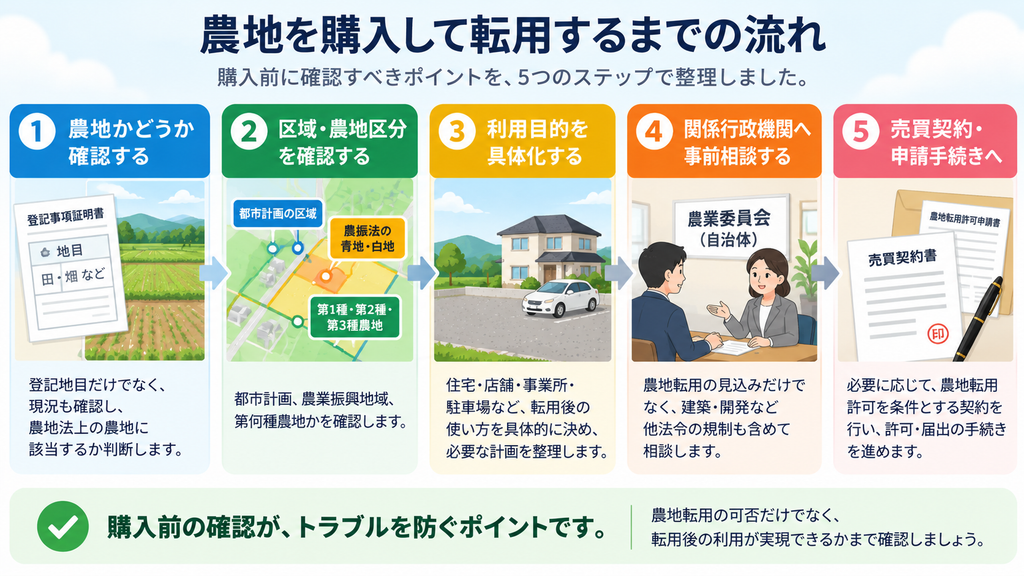 農地法5条とは？農地を購入・転用する前の注意点