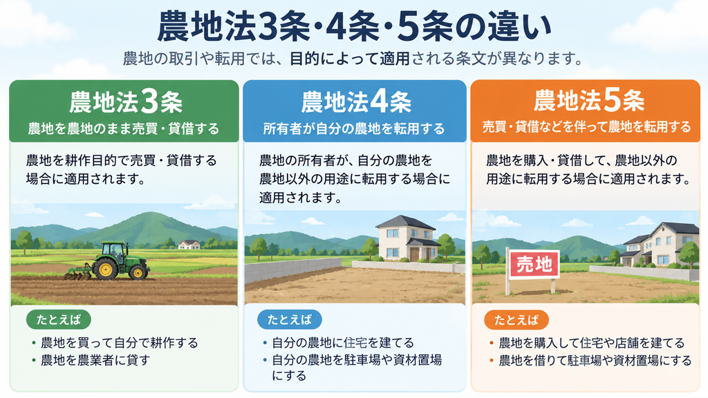 農地法5条とは？農地を購入・転用する前の注意点